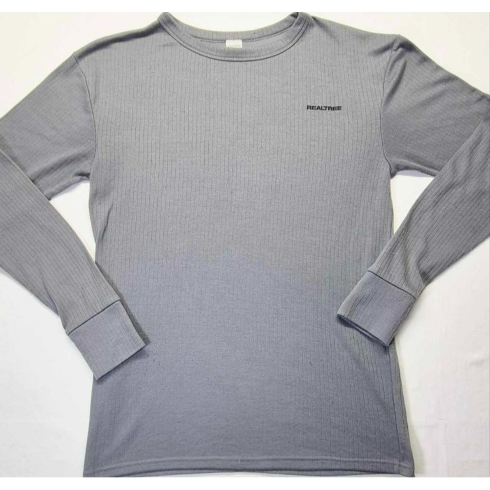 Realtree men's gray outdoor base layer long sleeve pullover shirt sz XXL hunting
